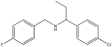 [1-(4-chlorophenyl)propyl][(4-fluorophenyl)methyl]amine 结构式