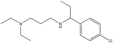 [1-(4-chlorophenyl)propyl][3-(diethylamino)propyl]amine 结构式