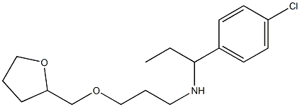 [1-(4-chlorophenyl)propyl][3-(oxolan-2-ylmethoxy)propyl]amine 结构式