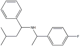 [1-(4-fluorophenyl)ethyl](3-methyl-1-phenylbutyl)amine 结构式