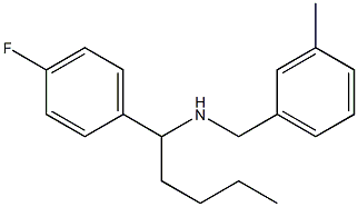 [1-(4-fluorophenyl)pentyl][(3-methylphenyl)methyl]amine 结构式