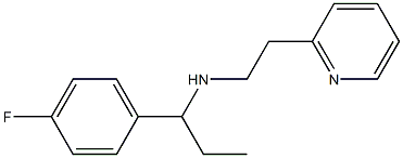 [1-(4-fluorophenyl)propyl][2-(pyridin-2-yl)ethyl]amine 结构式