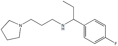 [1-(4-fluorophenyl)propyl][3-(pyrrolidin-1-yl)propyl]amine 结构式