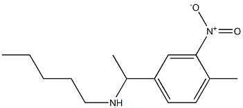 [1-(4-methyl-3-nitrophenyl)ethyl](pentyl)amine 结构式