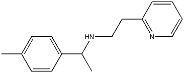 [1-(4-methylphenyl)ethyl][2-(pyridin-2-yl)ethyl]amine 结构式