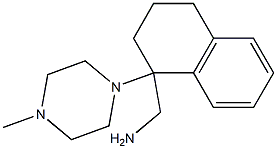 [1-(4-methylpiperazin-1-yl)-1,2,3,4-tetrahydronaphthalen-1-yl]methylamine 结构式