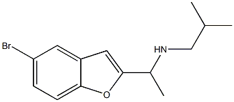 [1-(5-bromo-1-benzofuran-2-yl)ethyl](2-methylpropyl)amine 结构式