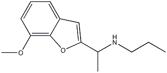 [1-(7-methoxy-1-benzofuran-2-yl)ethyl](propyl)amine 结构式