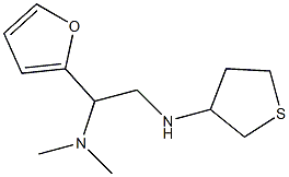 [1-(furan-2-yl)-2-(thiolan-3-ylamino)ethyl]dimethylamine 结构式