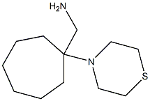 [1-(thiomorpholin-4-yl)cycloheptyl]methanamine 结构式