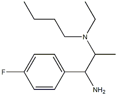 [1-amino-1-(4-fluorophenyl)propan-2-yl](butyl)ethylamine 结构式