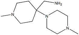 [1-methyl-4-(4-methylpiperazin-1-yl)piperidin-4-yl]methylamine 结构式