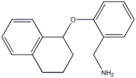 [2-(1,2,3,4-tetrahydronaphthalen-1-yloxy)phenyl]methanamine 结构式
