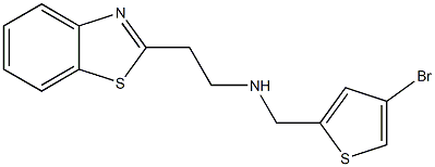[2-(1,3-benzothiazol-2-yl)ethyl][(4-bromothiophen-2-yl)methyl]amine 结构式