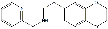 [2-(2,3-dihydro-1,4-benzodioxin-6-yl)ethyl](pyridin-2-ylmethyl)amine 结构式