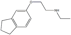 [2-(2,3-dihydro-1H-inden-5-yloxy)ethyl](ethyl)amine 结构式