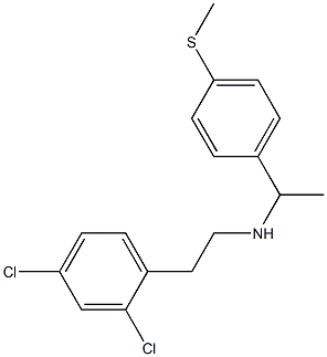 [2-(2,4-dichlorophenyl)ethyl]({1-[4-(methylsulfanyl)phenyl]ethyl})amine 结构式