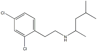 [2-(2,4-dichlorophenyl)ethyl](4-methylpentan-2-yl)amine 结构式
