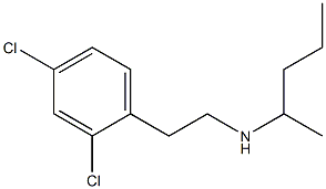 [2-(2,4-dichlorophenyl)ethyl](pentan-2-yl)amine 结构式