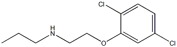 [2-(2,5-dichlorophenoxy)ethyl](propyl)amine 结构式