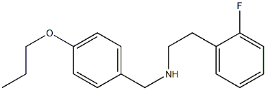 [2-(2-fluorophenyl)ethyl][(4-propoxyphenyl)methyl]amine 结构式