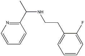 [2-(2-fluorophenyl)ethyl][1-(pyridin-2-yl)ethyl]amine 结构式