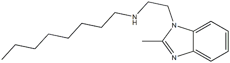 [2-(2-methyl-1H-1,3-benzodiazol-1-yl)ethyl](octyl)amine 结构式