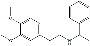 [2-(3,4-dimethoxyphenyl)ethyl](1-phenylethyl)amine 结构式