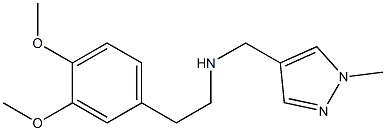 [2-(3,4-dimethoxyphenyl)ethyl][(1-methyl-1H-pyrazol-4-yl)methyl]amine 结构式