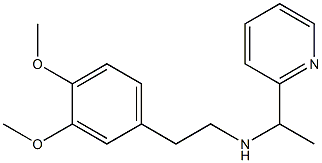 [2-(3,4-dimethoxyphenyl)ethyl][1-(pyridin-2-yl)ethyl]amine 结构式