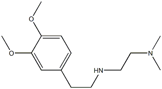 [2-(3,4-dimethoxyphenyl)ethyl][2-(dimethylamino)ethyl]amine 结构式