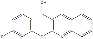 [2-(3-fluorophenoxy)quinolin-3-yl]methanol 结构式