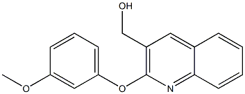 [2-(3-methoxyphenoxy)quinolin-3-yl]methanol 结构式