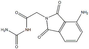 [2-(4-amino-1,3-dioxo-2,3-dihydro-1H-isoindol-2-yl)acetyl]urea 结构式