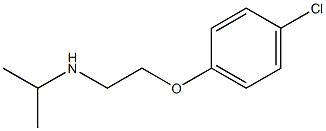 [2-(4-chlorophenoxy)ethyl](propan-2-yl)amine 结构式