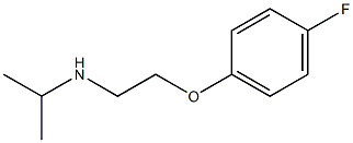 [2-(4-fluorophenoxy)ethyl](propan-2-yl)amine 结构式