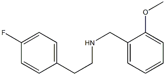 [2-(4-fluorophenyl)ethyl][(2-methoxyphenyl)methyl]amine 结构式