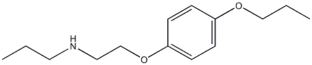 [2-(4-propoxyphenoxy)ethyl](propyl)amine 结构式