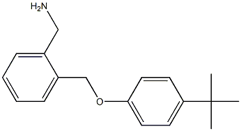 [2-(4-tert-butylphenoxymethyl)phenyl]methanamine 结构式