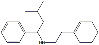 [2-(cyclohex-1-en-1-yl)ethyl](3-methyl-1-phenylbutyl)amine 结构式