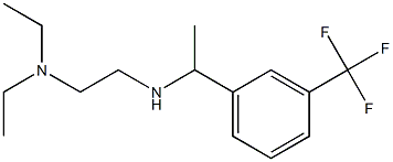 [2-(diethylamino)ethyl]({1-[3-(trifluoromethyl)phenyl]ethyl})amine 结构式