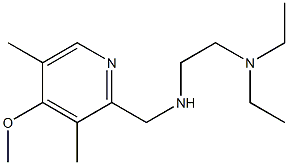 [2-(diethylamino)ethyl][(4-methoxy-3,5-dimethylpyridin-2-yl)methyl]amine 结构式
