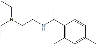 [2-(diethylamino)ethyl][1-(2,4,6-trimethylphenyl)ethyl]amine 结构式