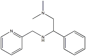 [2-(dimethylamino)-1-phenylethyl](pyridin-2-ylmethyl)amine 结构式