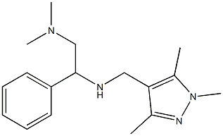 [2-(dimethylamino)-1-phenylethyl][(1,3,5-trimethyl-1H-pyrazol-4-yl)methyl]amine 结构式