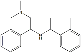 [2-(dimethylamino)-1-phenylethyl][1-(2-methylphenyl)ethyl]amine 结构式