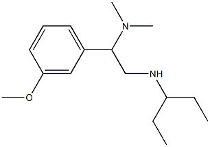 [2-(dimethylamino)-2-(3-methoxyphenyl)ethyl](pentan-3-yl)amine 结构式