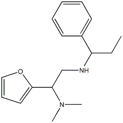 [2-(dimethylamino)-2-(furan-2-yl)ethyl](1-phenylpropyl)amine 结构式