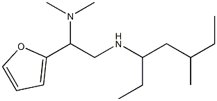 [2-(dimethylamino)-2-(furan-2-yl)ethyl](5-methylheptan-3-yl)amine 结构式