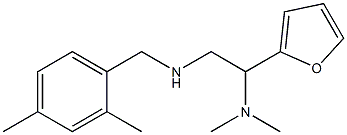 [2-(dimethylamino)-2-(furan-2-yl)ethyl][(2,4-dimethylphenyl)methyl]amine 结构式